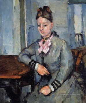 Paul Cézanne œuvres - Madame Cézanne Penchée sur une Table Paul Cézanne
